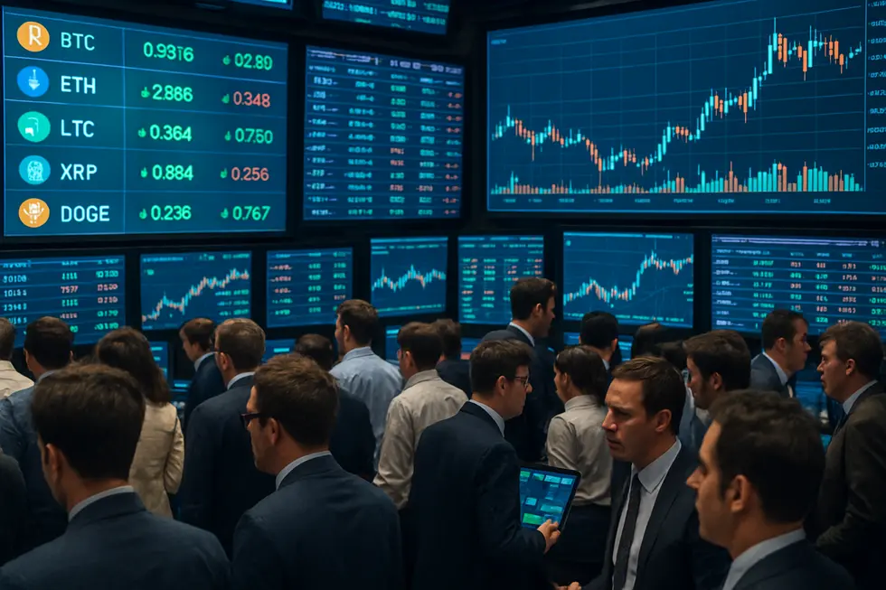 An active exchange floor highlighting the week’s developments.