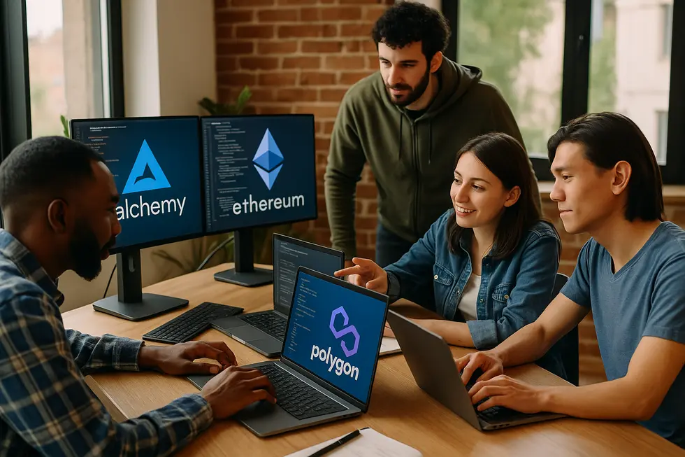 Developers and enthusiasts discuss blockchain advancements at a Web3 summit.