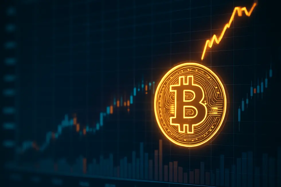 Bitcoin’s rise amidst global market analysis.